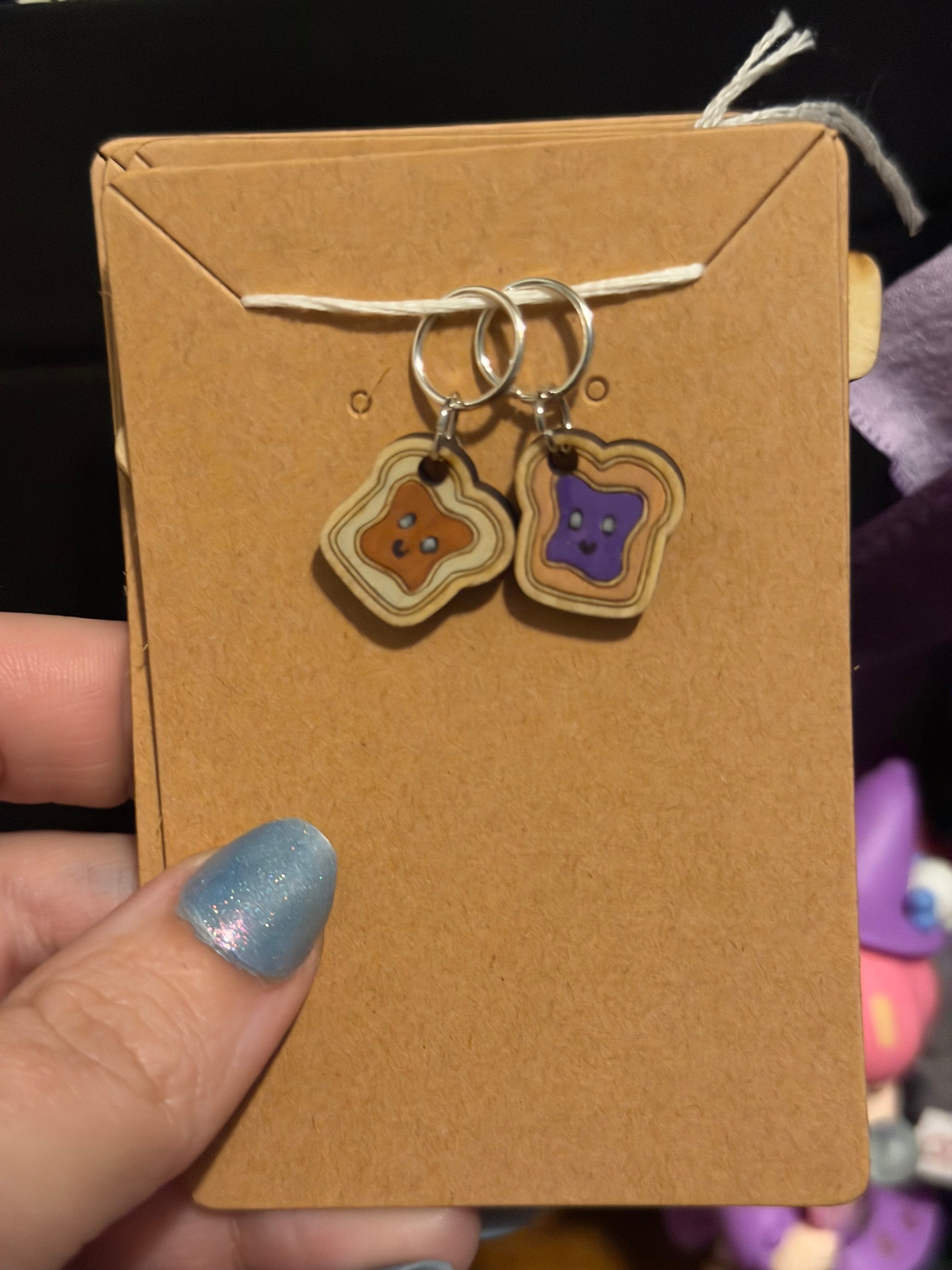 Hand Painted Stitch Markers